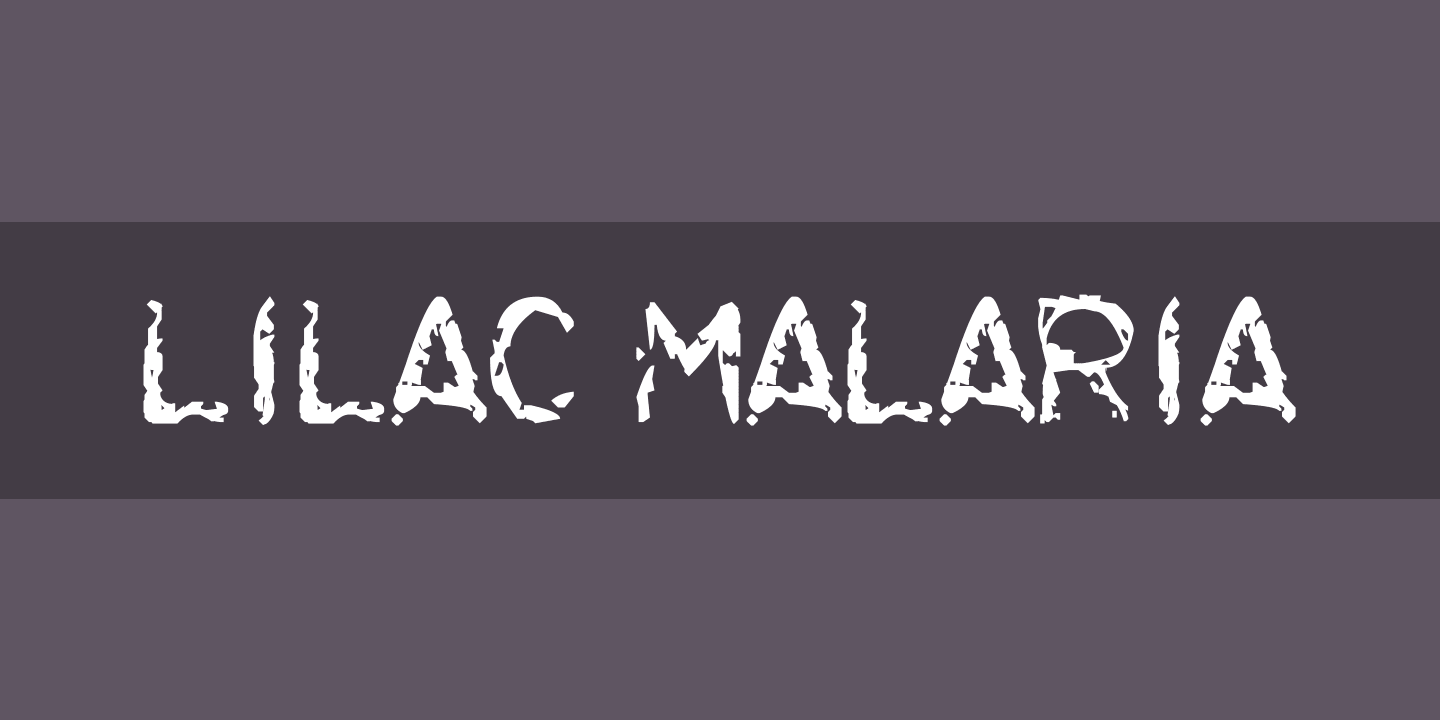 Пример шрифта Lilac Malaria